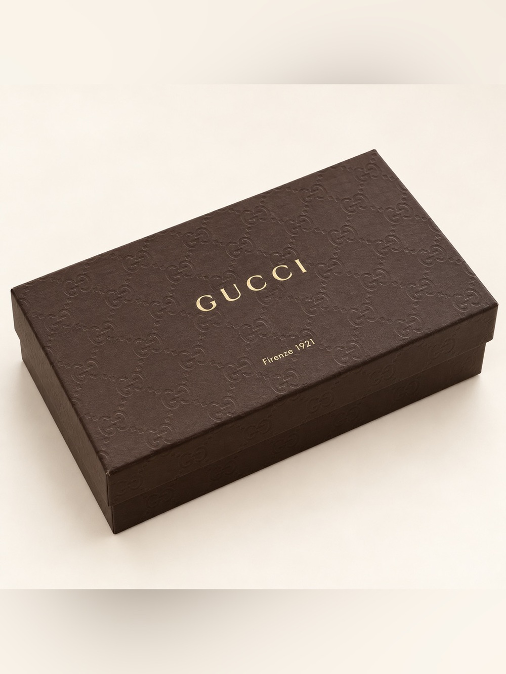 Gucci Firenze 1921 Brown GG Monogram Empty Gift Box With Lid